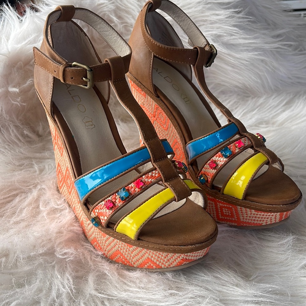 ALDO is the brand never got to wear, no box size 8.5 super fun shoe